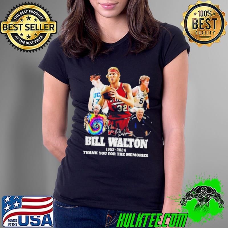 Rip Bill Walton 1952-2024 Thank You For The Memories Signature Ladies Tee