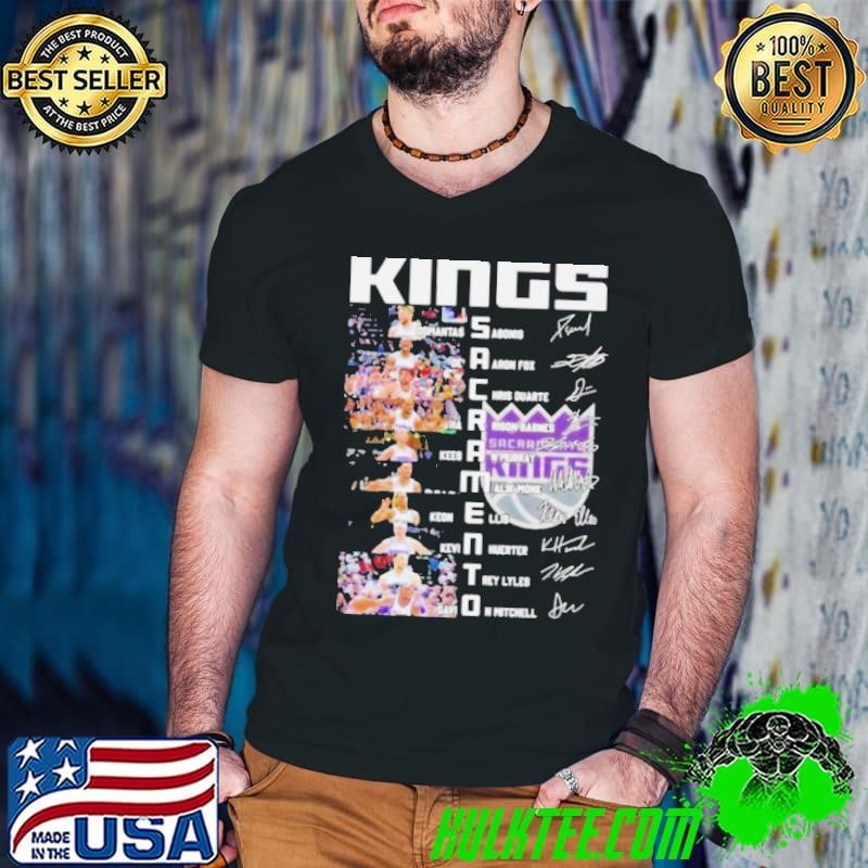 Sacramento Kings Team Players 2024 Signatures Shirt