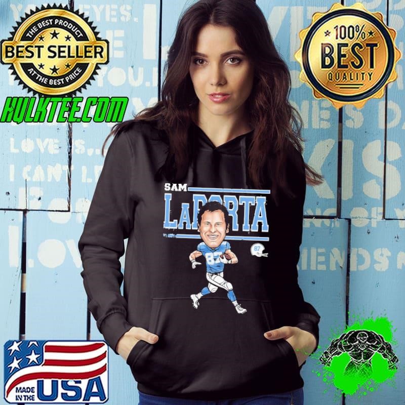 Sam Laporta Cartoon American football tight end Detroit Lions T-Shirt