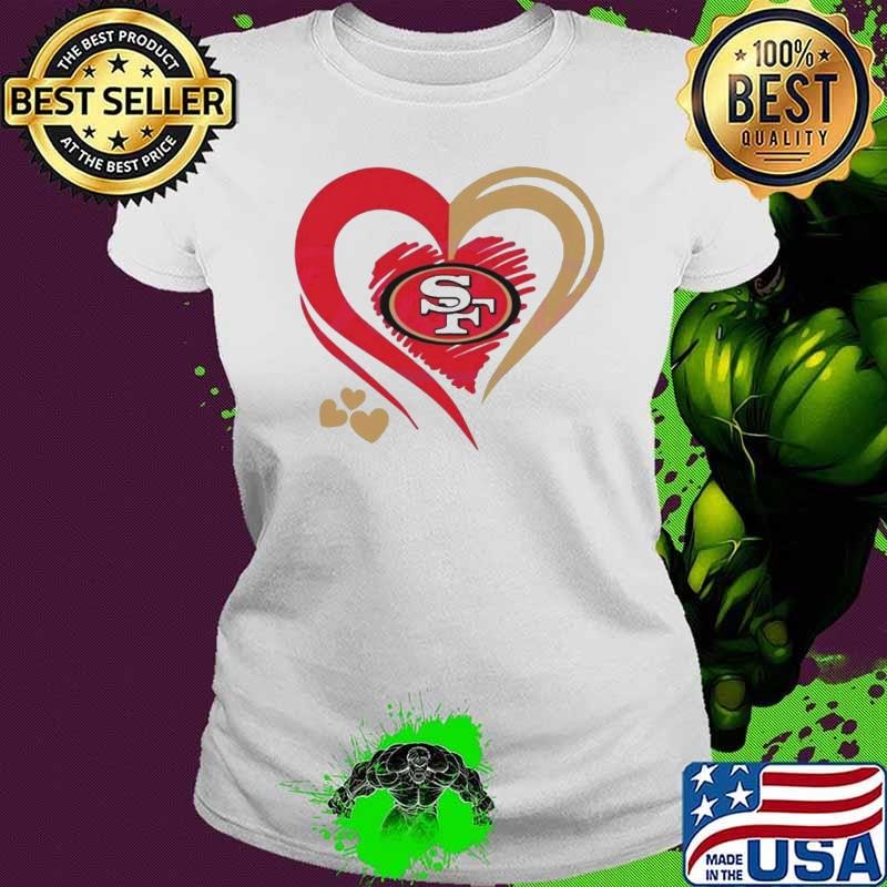 San Francisco 49ers Heart NFL Team Shirt