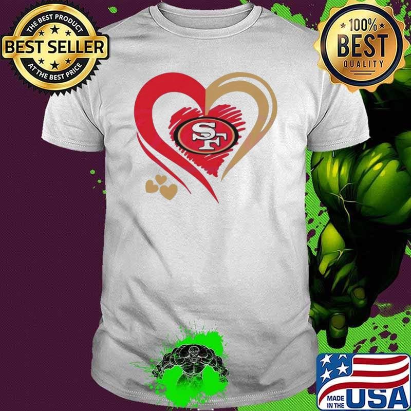 San Francisco 49ers Heart NFL Team Unisex
