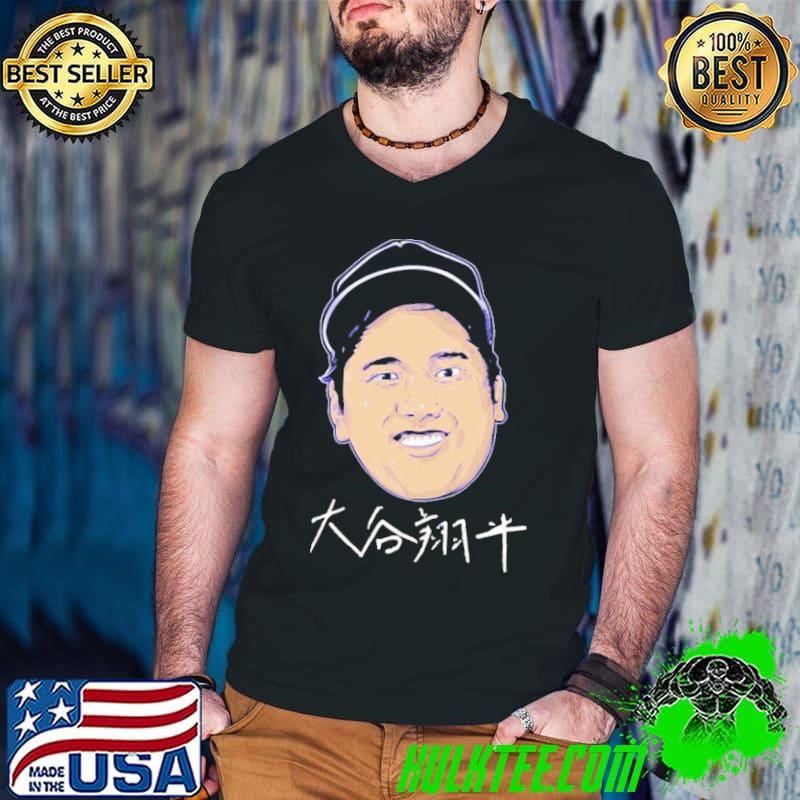 Shohei Ohtani Kanji Head Japanese professional baseball pitcher T-Shirt