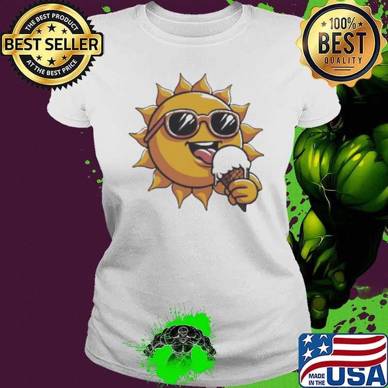 Siun eating ice cream Summer art Ladies tee