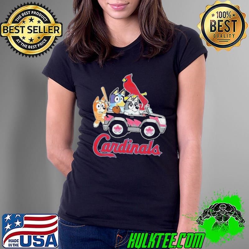 St. Louis Cardinals Baseball Fan Bluey Chilli Aunt Trixie Heeler 2024 shirt