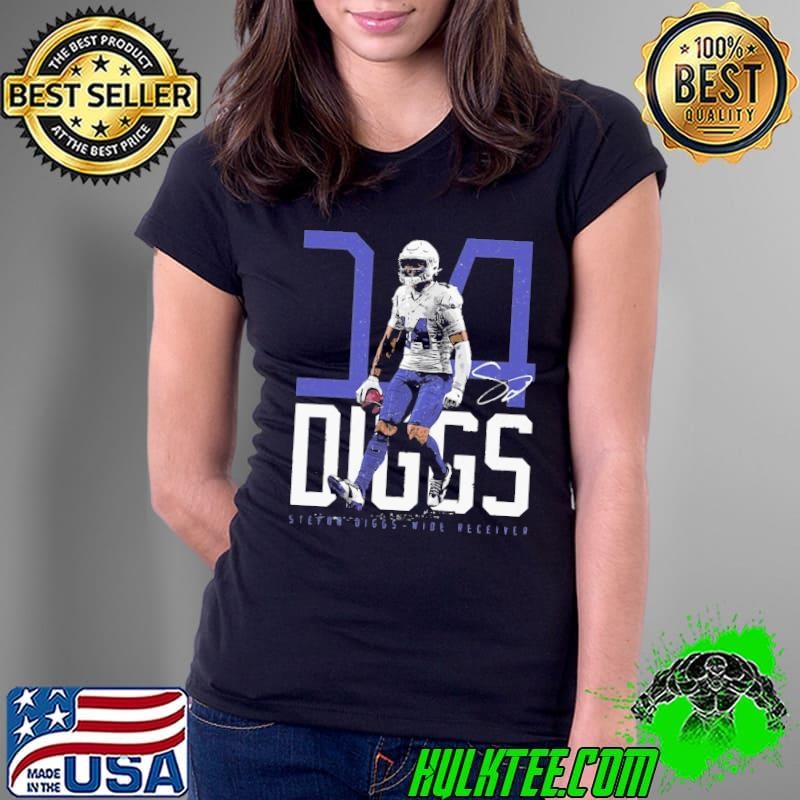 Stefon Diggs American football wide receiver Houston Texans Buffalo Bold Number Ladies Tee