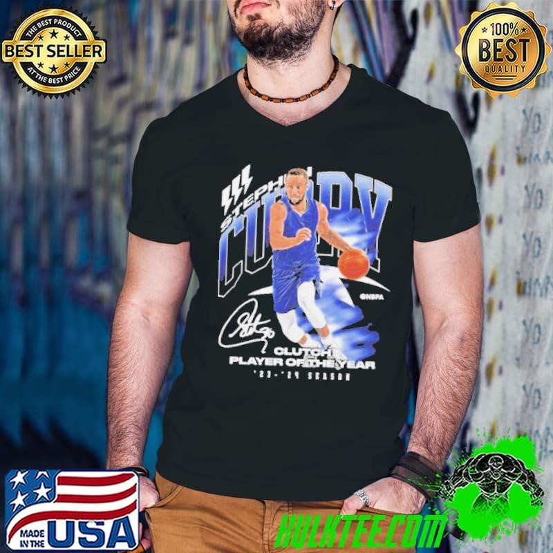 Steph Curry Golden State Warriors 2024 Clutch Player Award shirt