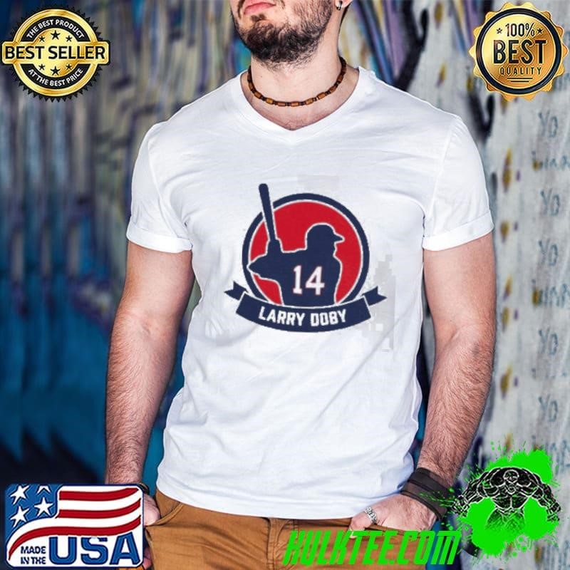 Stephen Vogt Wearing Larry Doby 14 Shirt