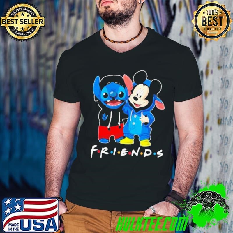 Stitch And Mickey Mouse Disney Best Friends For Life Guys V Neck