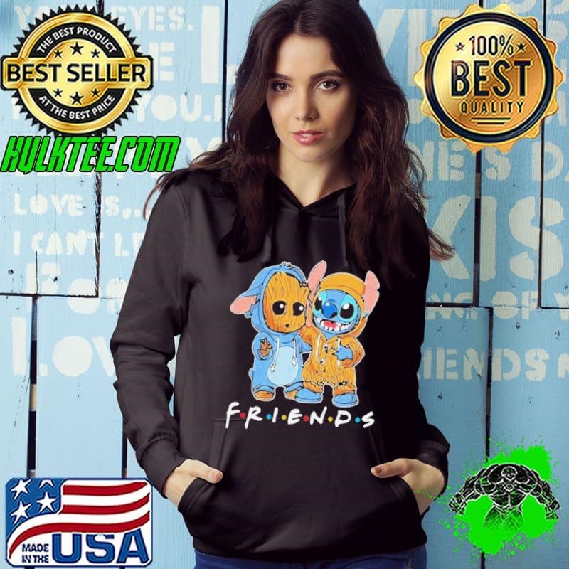 Stitch and groot marvel friends for life disney fan 2024 Hoodie