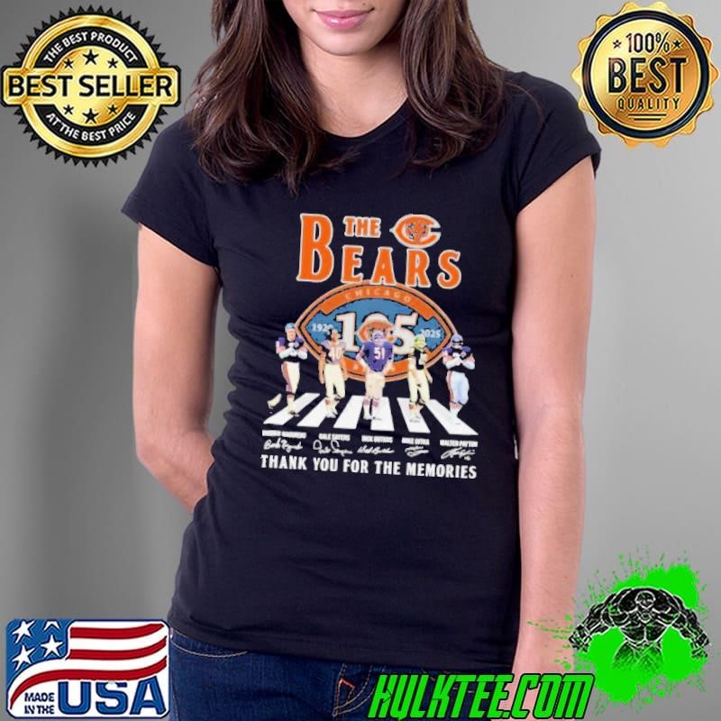 The Bears Chicago Bronko Nagurski Gale Sayers Dick Butkus Mike Ditka Walter Payton Signature Thank You For The Memories Shirt