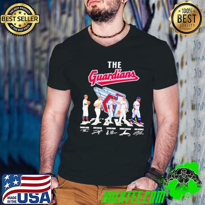 The Cleveland Guardians Abbey Road Bibee Naylor Steven Kwan Gimenez And Ramirez Signatures Guys V Neck