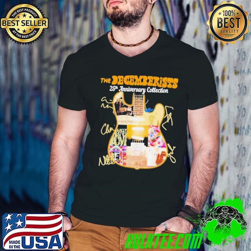 The Decemberists Guitar Band 25th Anniversary Collection Guys V Neck