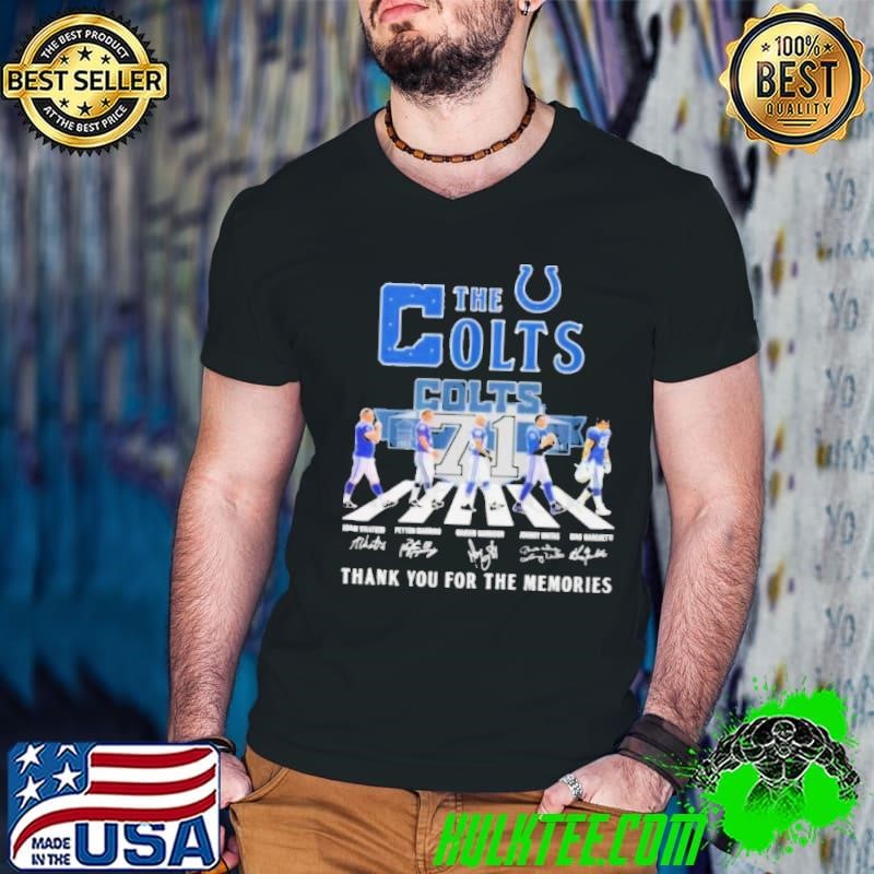 The Indianapolis Colts Abbey Road Thank You For The Memories Signatures Shirt