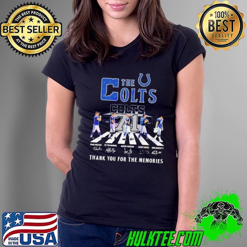 The Indianapolis Colts Signatures Thank You For The Memories Abbey Road shirt