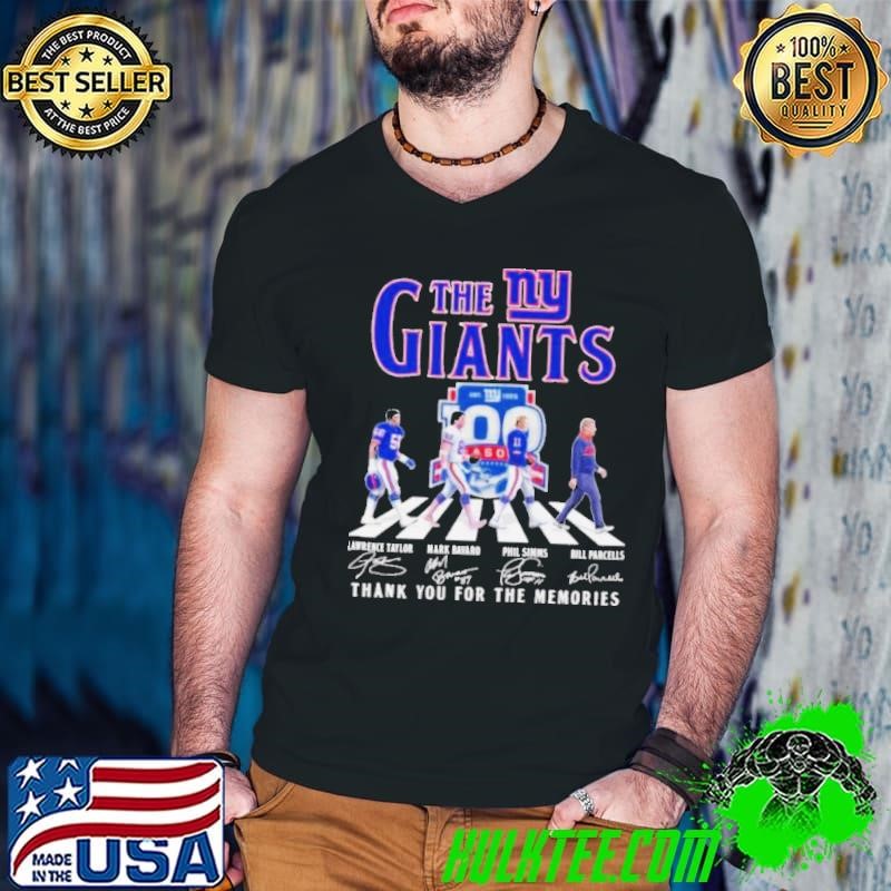 The New York Giants Abbey Road Thank You For The Memories Signatures Shirt