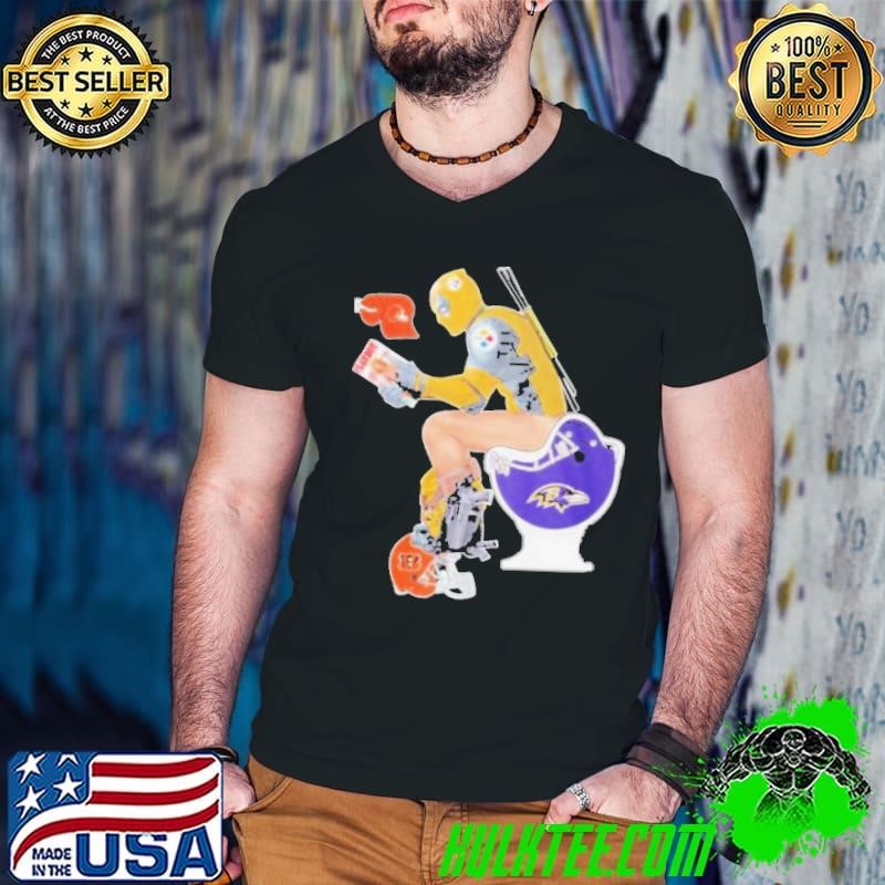 The Wolverine Pittsburgh Steelers Sitting On Baltimore Ravens And Other Teams Shirt