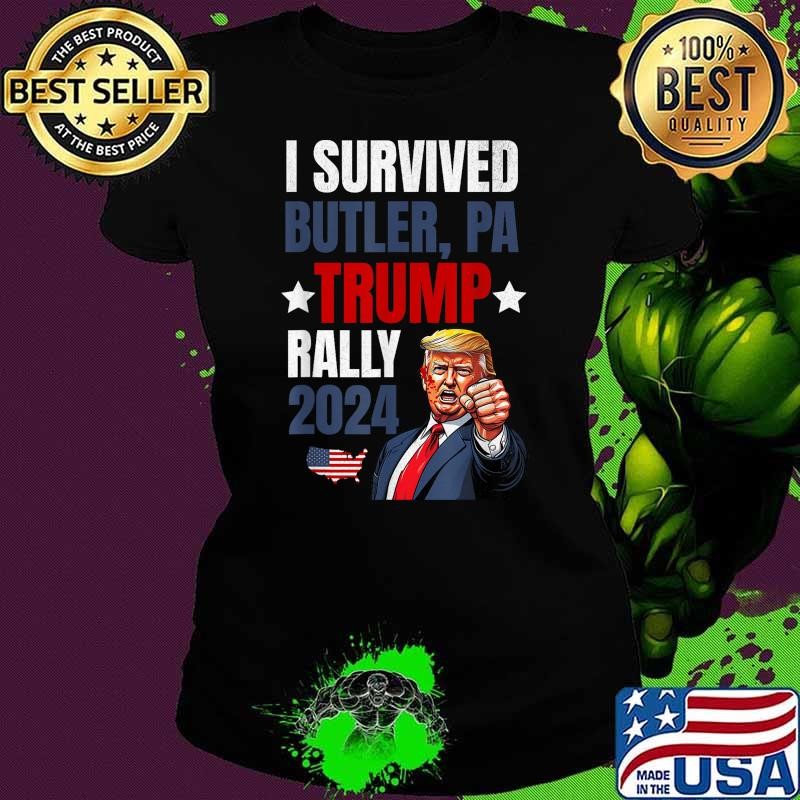 Trump 2024 I Survived Trump Rally Butler PA Shooting Ear T-Shirt
