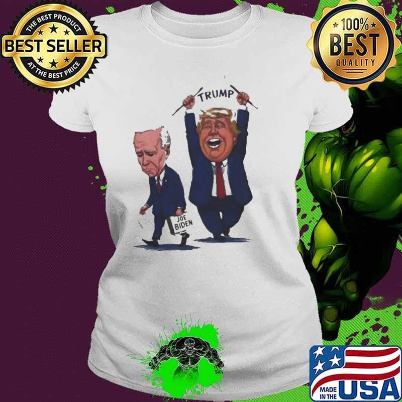 Trump Happy Joe Biden Drops Out Ladies tee