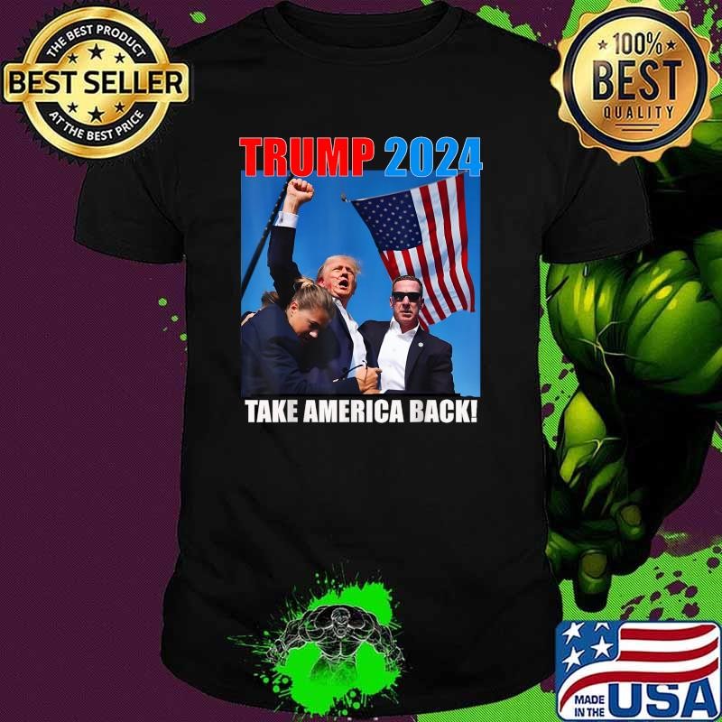 Trump Rally Take America Back American Flag 2024 Unisex