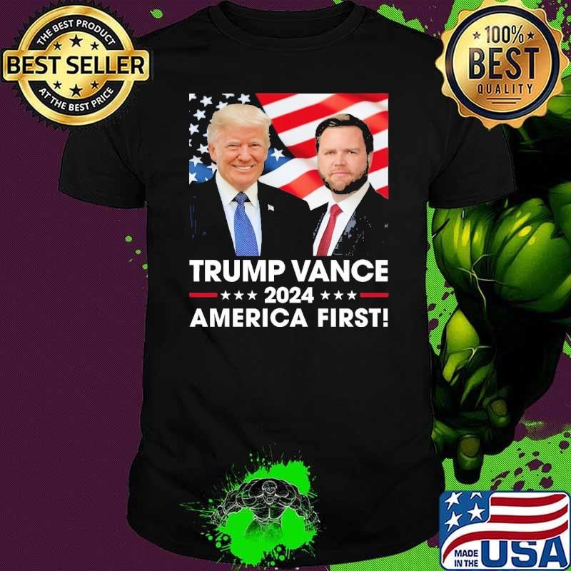 Trump Vance 2024 America First Vice President VP Election T-Shirt