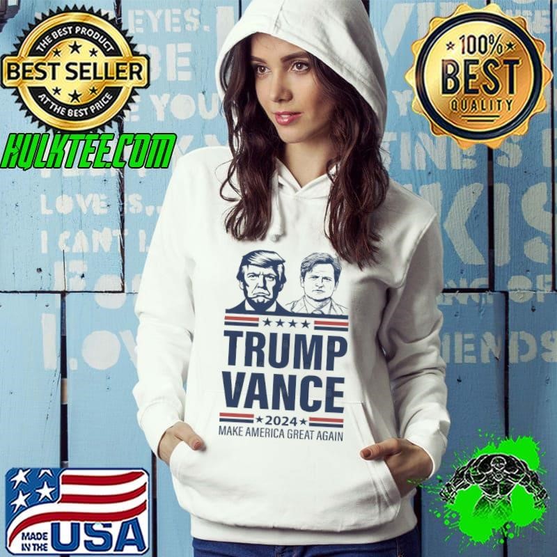 Trump Vance 2O24 Make America Great Again Election Stars Hoodie
