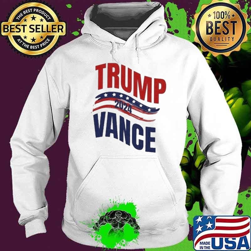 Trump Vance Election 2024 American Flag Hoodie