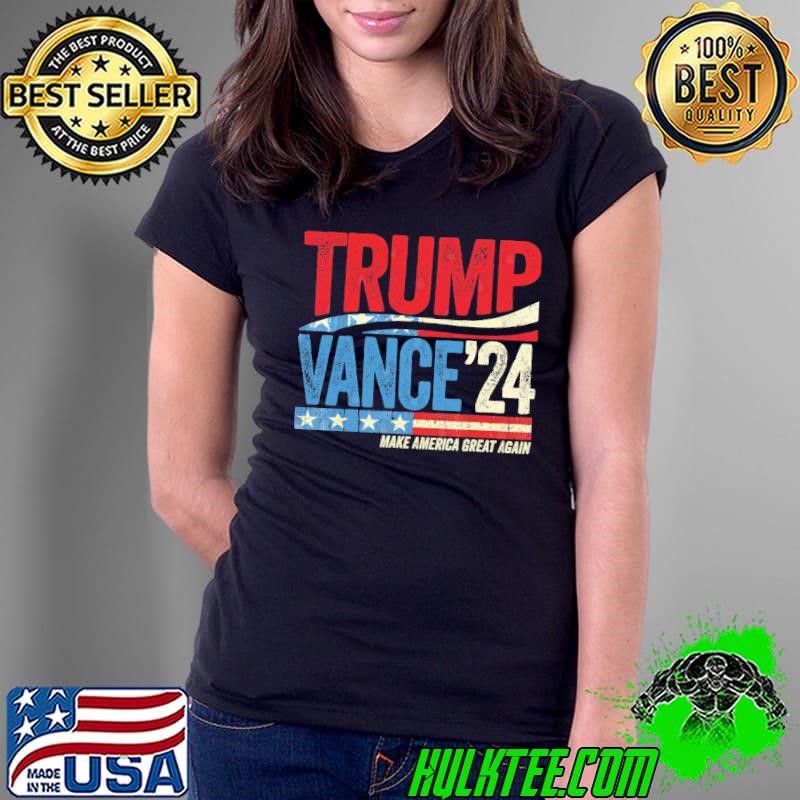 Trump vance fight 24 make america great again retro T-Shirt