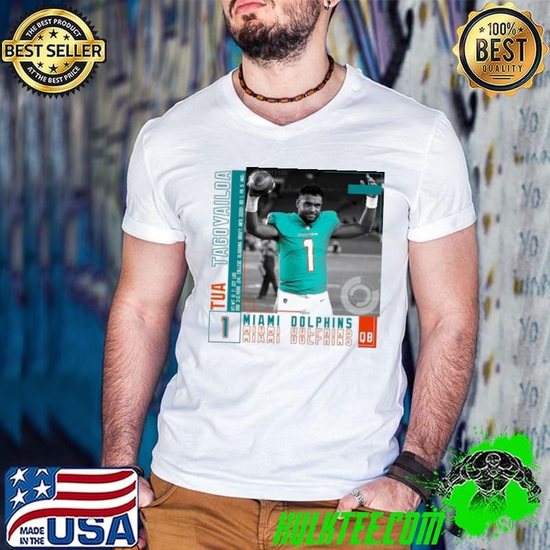 Tua Tagovailoa American football quarterback for the Miami Dolphins Paper Poster Guys V Neck
