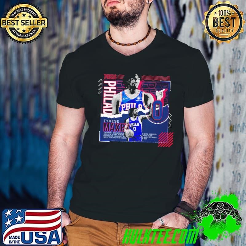 Tyrese maxey American professional basketball player Philadelphia 76ers T-Shirt