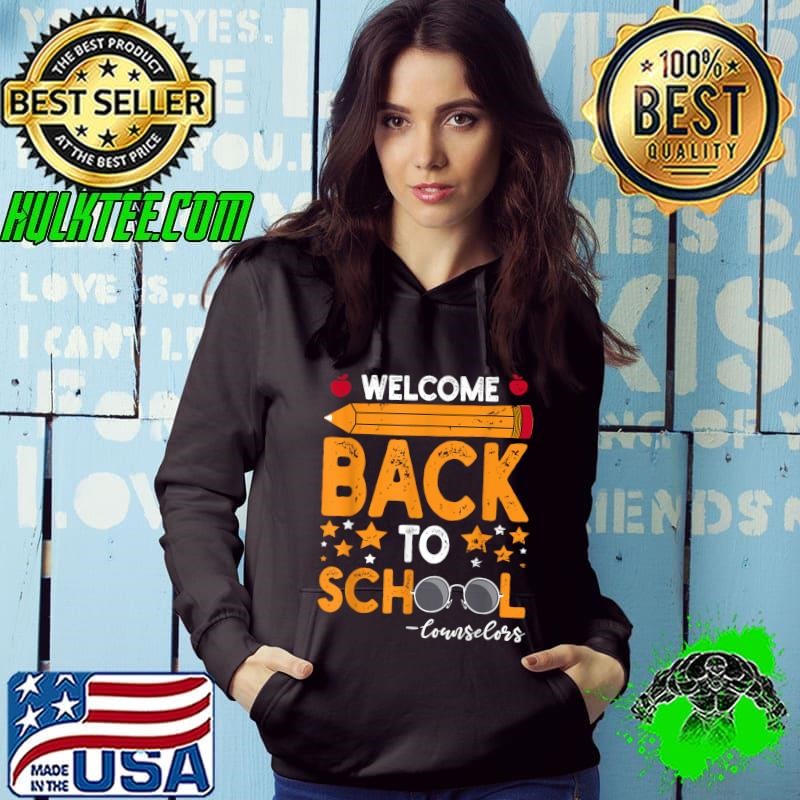 Vintage Back To School Counselors 2024-2025 Glasses Pen Hoodie