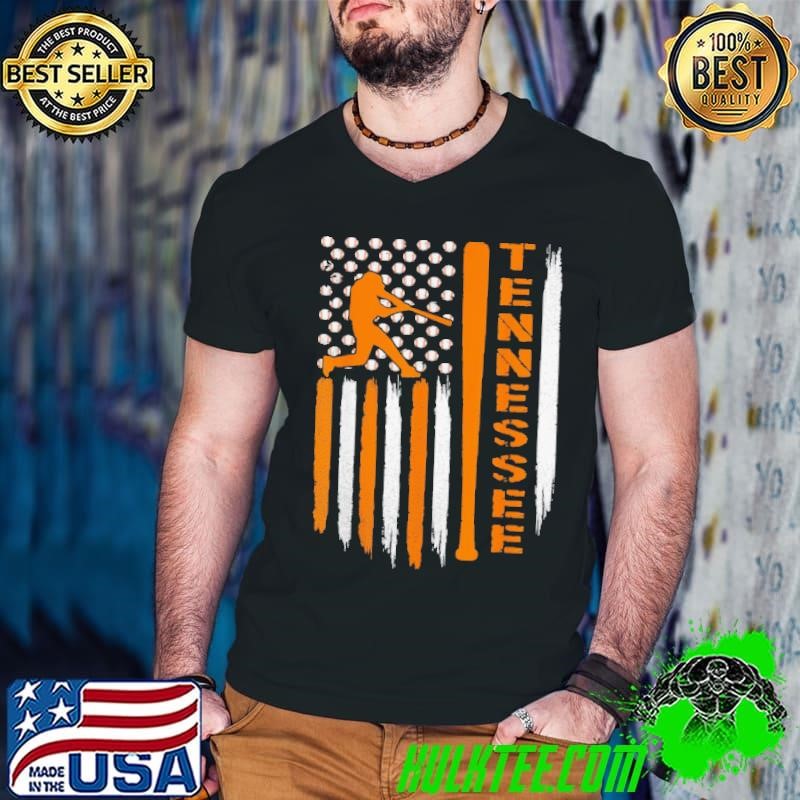Vintage tennessee baseball american us flag shirt