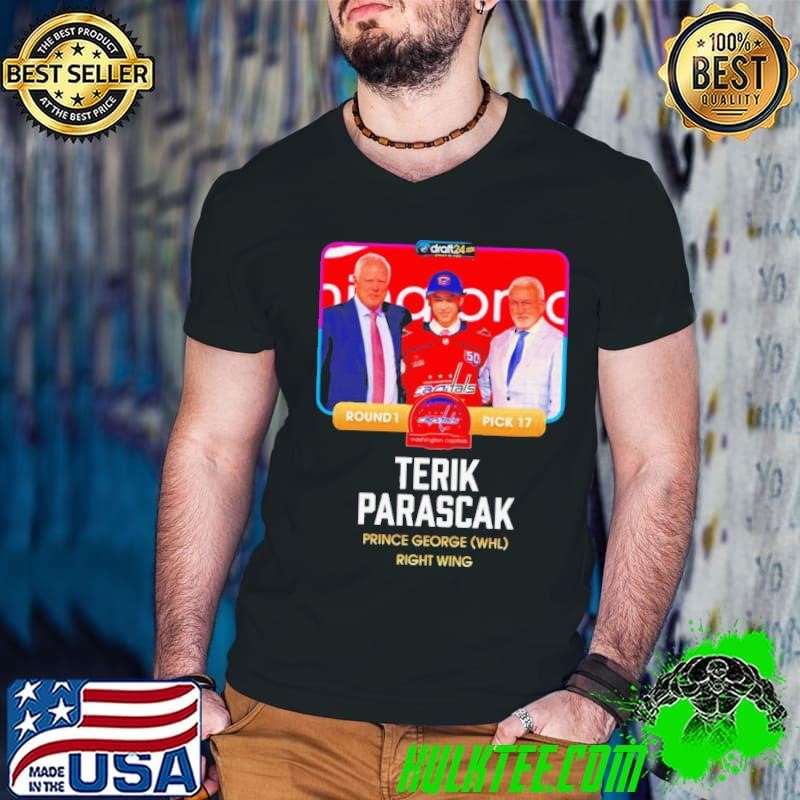 Washington Capitals Terik Parascak Prince George Right Wing 2024 Shirt