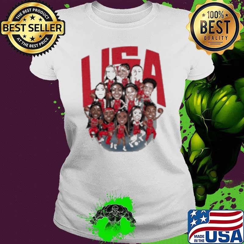 2024 USA Basketball Players Caricature Shirt
