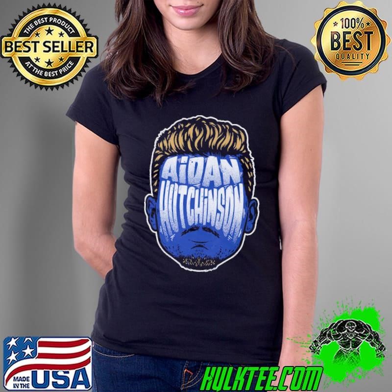 Aidan hutchinson player silhouette American football defensive end T-Shirt