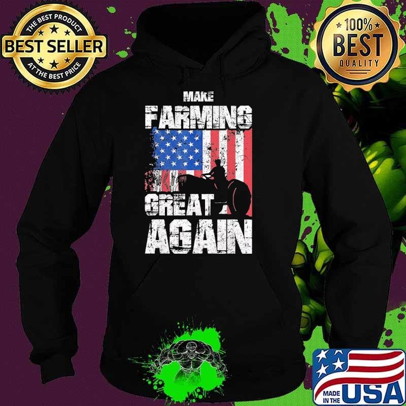 American Flag Make Farming Great Again Farm Election 2024 T-Shirt