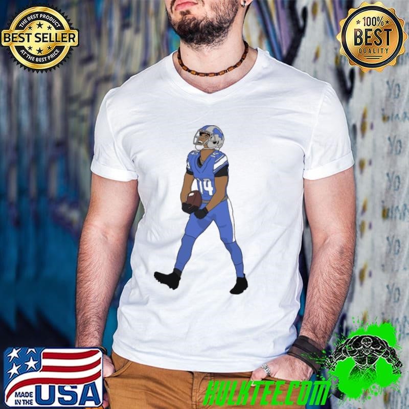 Amon Ra St Brown Animated American football wide receiver T-Shirt