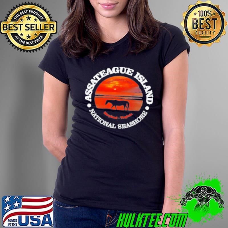 Assateague Island National Seashore Established 1965 Maryland Virginia Ladies Tee