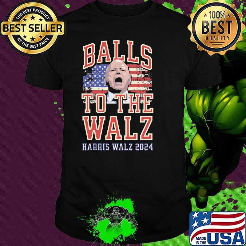 Balls to the Walz Harris Walz 2024 Usa Flag Unisex