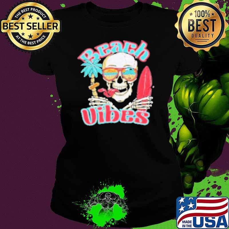 Beach Vibes Skull Summer Shirt