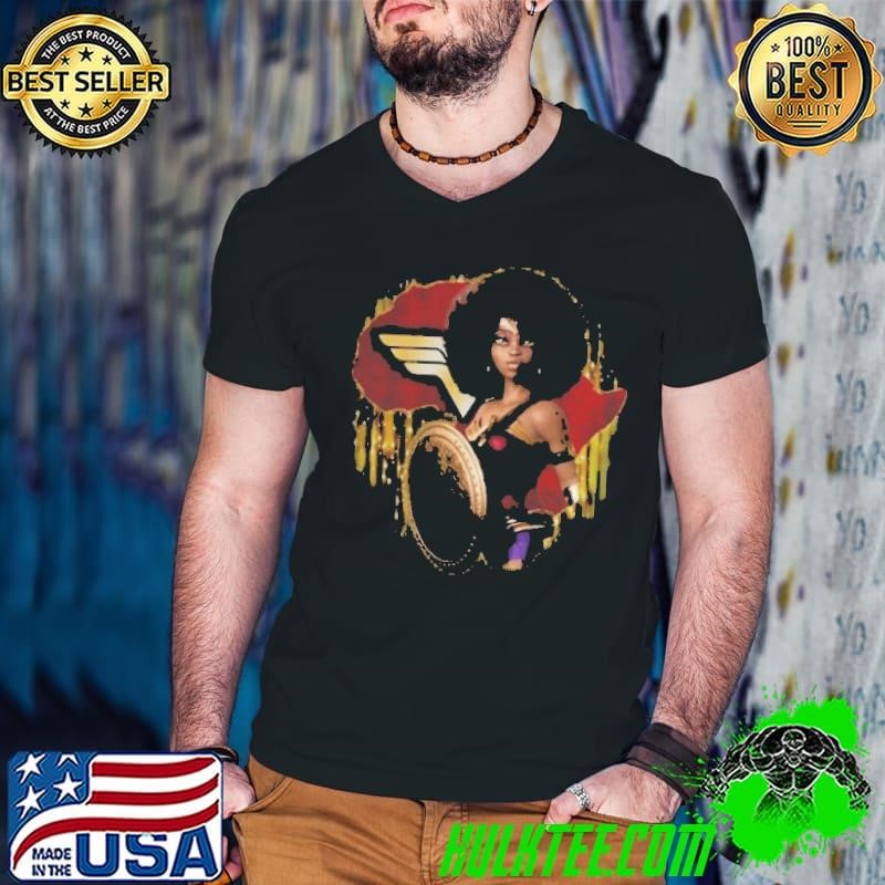 Black Wonder Woman Guys V Neck