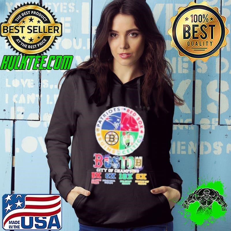 Boston Red Sox – Boston Celtics – New England Patriots – Boston Bruins Boston City Of Champions Shirt