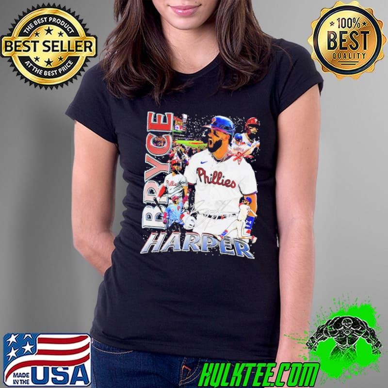 Bryce Harper American professional baseball right fielder Vertical Collage Ladies Tee
