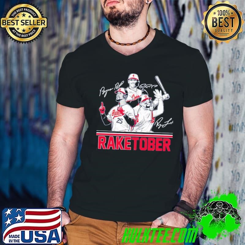 Carlos Correa Byron Buxton & Royce Lewis Raketober Signature Football T-Shirt