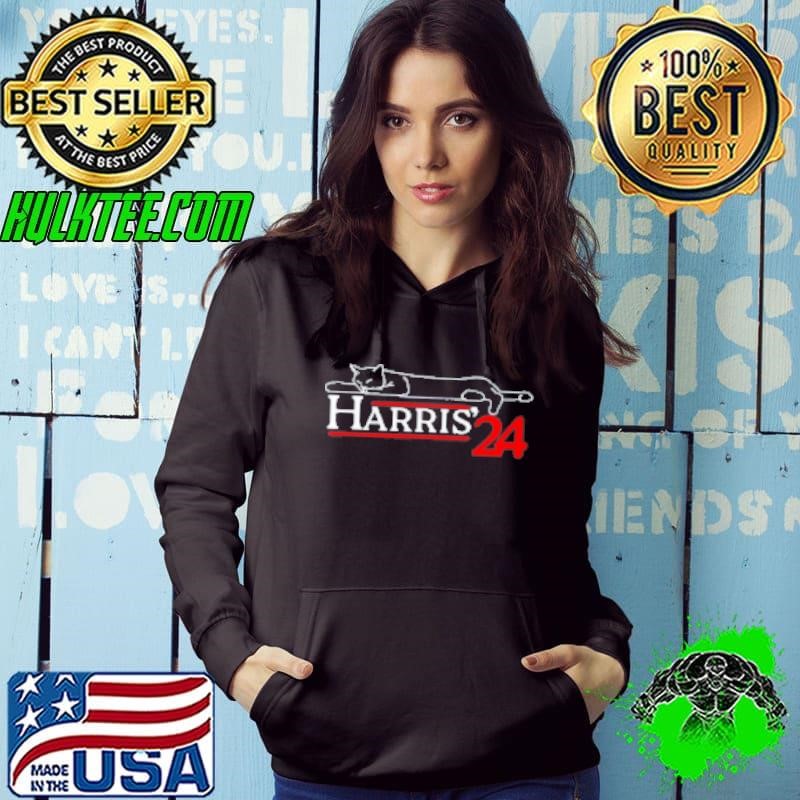 Cat Ladies For Kamala Funny Cat 2024 President Kamala Harris Shirt