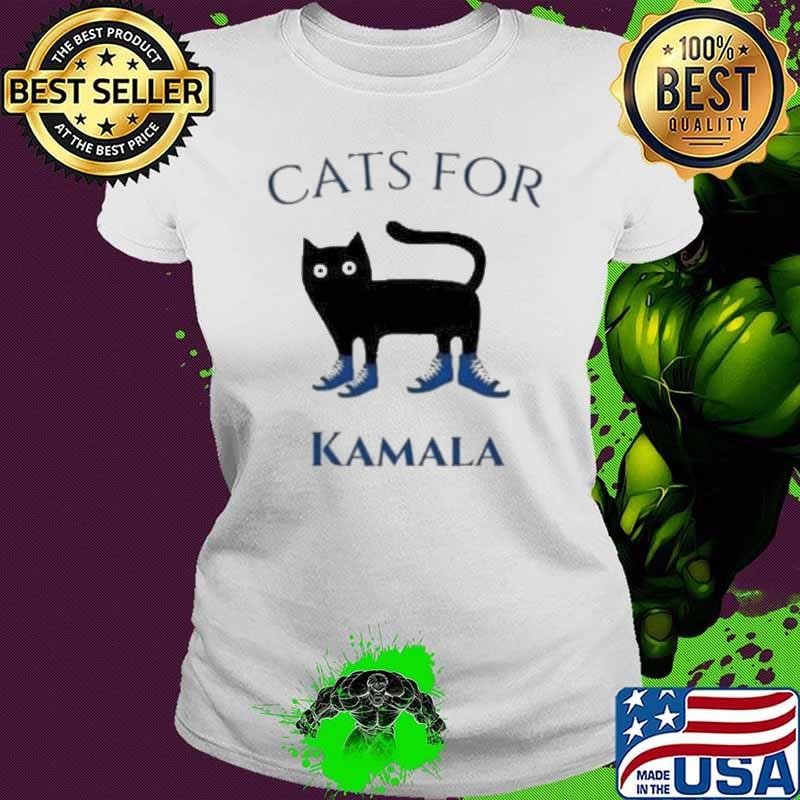 Cats For Kamala Harris 2024 Cats Socks Kamala Ladies tee