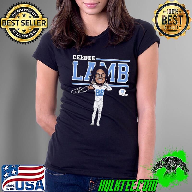 Ceedee lamb cartoon American football wide receiver T-Shirt