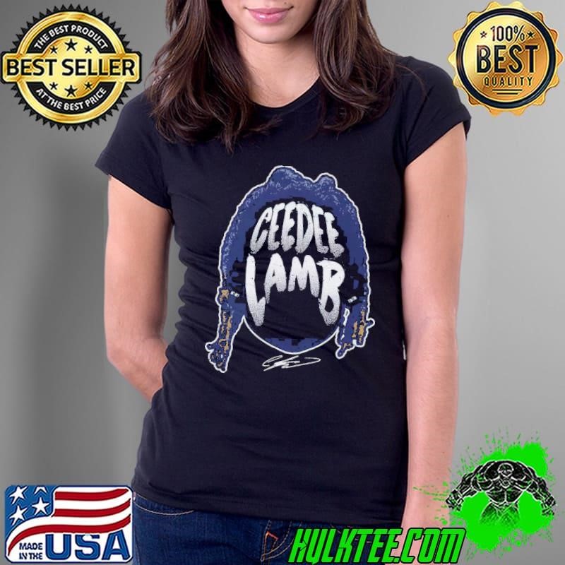 Ceedee lamb player silhouette American football wide receiver T-Shirt