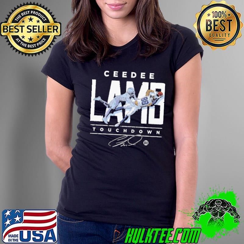 Ceedee lamb touchdown catch American football wide receiver Ladies Tee