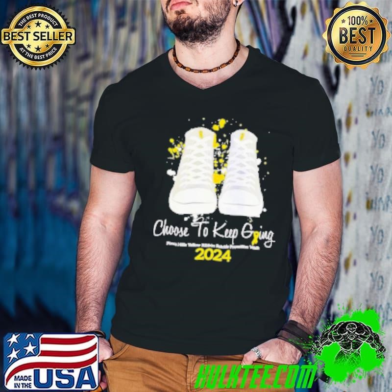 Choose To Keep Giving Ponca Hills Yellow Ribbon Suicide Prevention Walk 2024 Guys V Neck