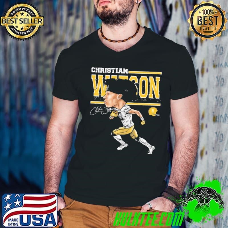 Christian Watson American professional football wide receiver Green Bay Cartoon T-Shirt